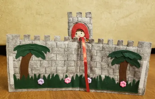 Livro Cenário as Muralhas de Jericó em Feltro