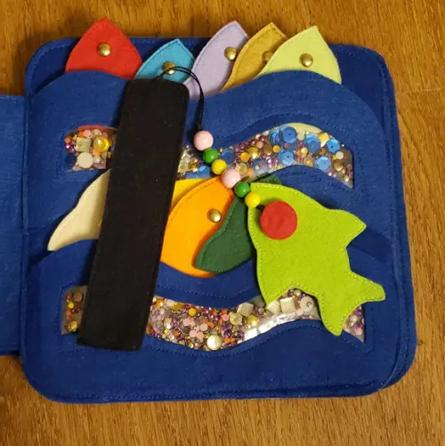 Livro Interativo Quiet Book Fundo do Mar em Feltro