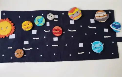 Livro Interativo Sistema Solar em Feltro