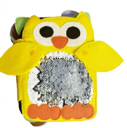 Livro Sensorial de Texturas Animais para Bebê em Feltro