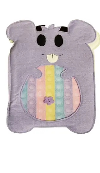 Livro Sensorial de Texturas Animais para Bebê em Feltro