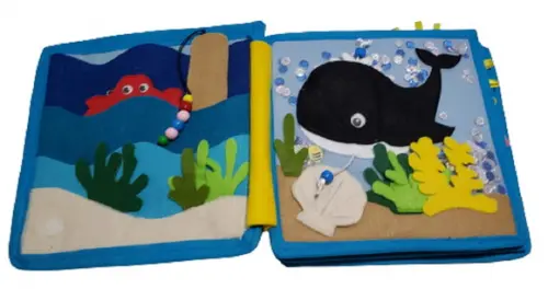 Livro Sensorial Quiet Book Natureza em Feltro