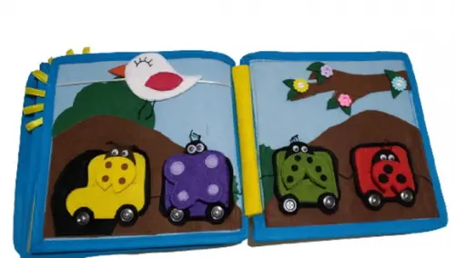 Livro Sensorial Quiet Book Natureza em Feltro