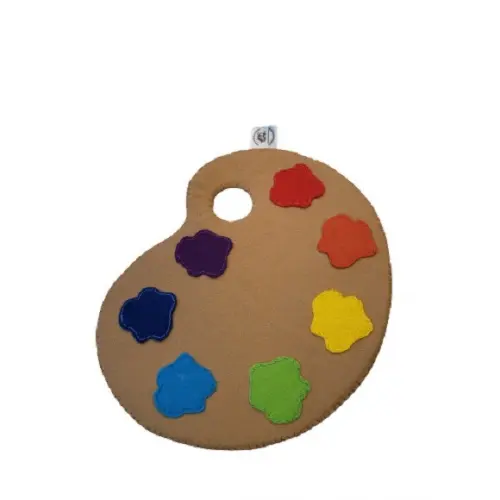 Paleta do Pintor em Feltro - Recurso Pedagógico
