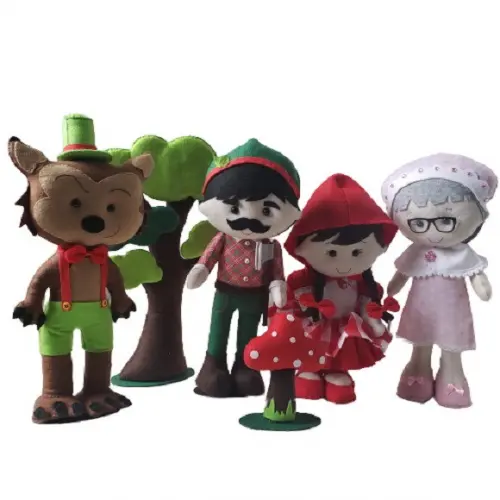 Turma da Chapeuzinho Vermelho em Feltro