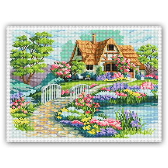 Casa de Encanto - Gráfico de Ponto Cruz - Arquivo digital