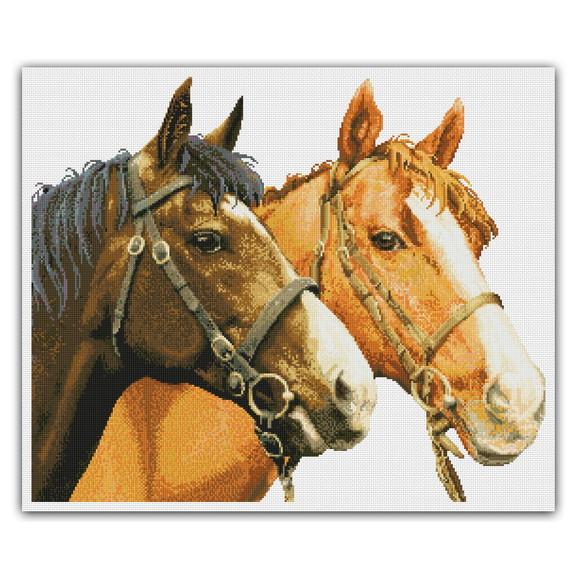Cavalos - Gráfico Ponto Cruz