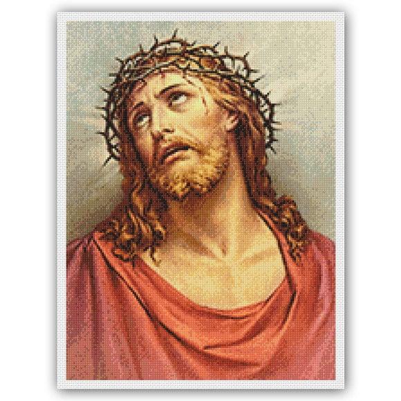 Jesus com a Coroa de Espinhos - Gráfico Ponto Cruz