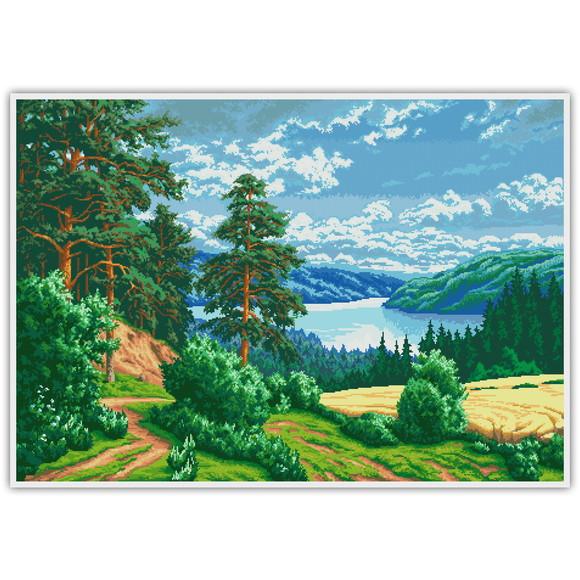 Linda Paisagem - Gráfico Ponto Cruz