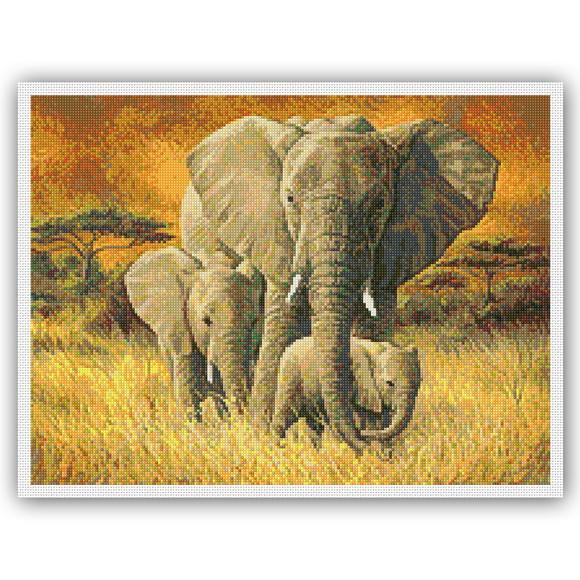 Mamãe Elefante - Gráfico Ponto Cruz