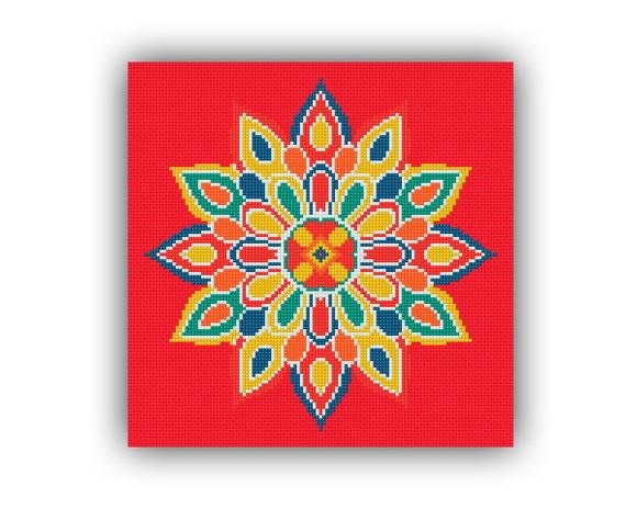 Mandala 01 - Gráfico Ponto Cruz