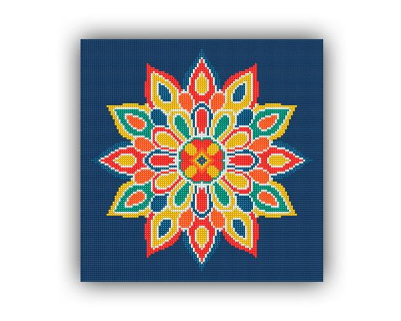 Mandala 01 - Gráfico Ponto Cruz
