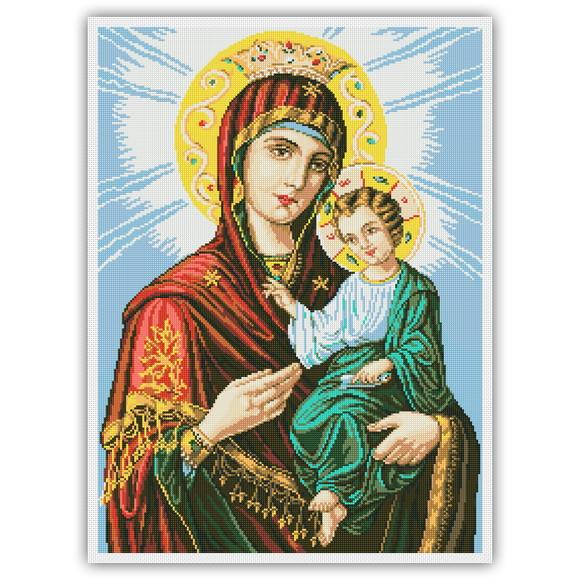 Nossa Senhora e Jesus Menino - Gráfico Ponto Cruz