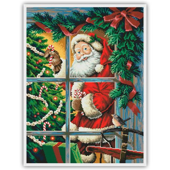 Papai Noel - Gráfico Ponto Cruz
