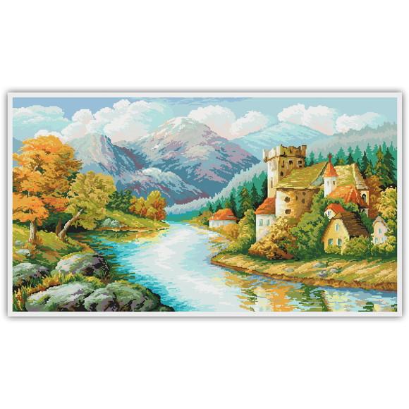 Povoado nas Montanhas - Gráfico Ponto Cruz