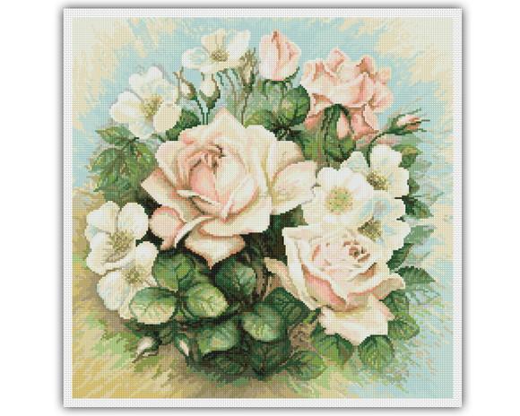 Rosas - Gráfico Ponto Cruz