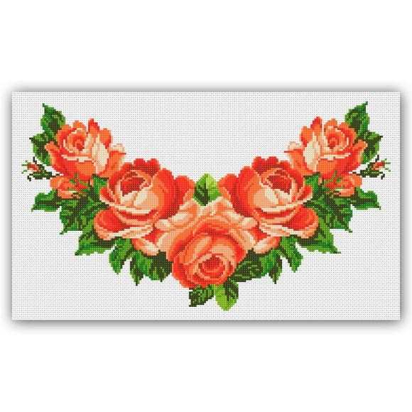 Rosas - Gráfico Ponto Cruz