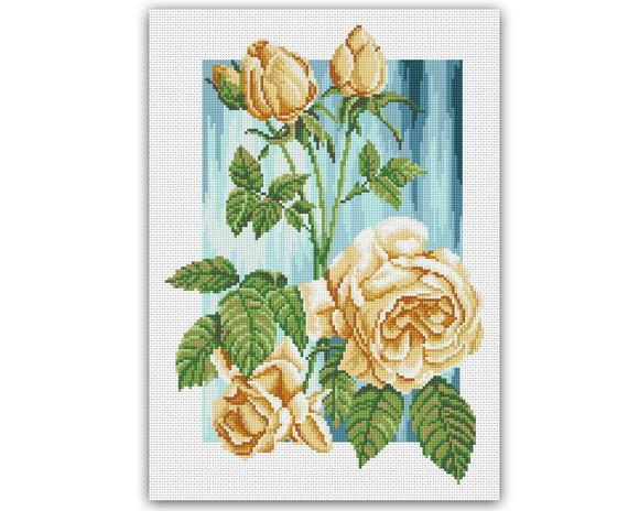Rosas - Gráfico Ponto Cruz