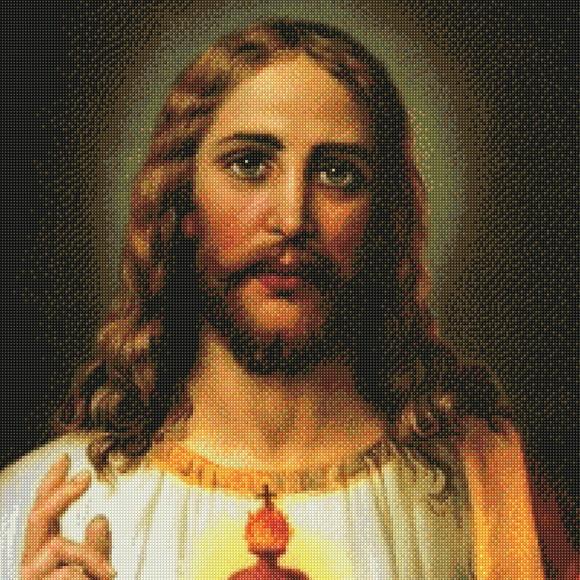 Sagrado Coração de Jesus #t2 - Gráfico Ponto Cruz