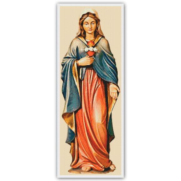 Sagrado Coração de Maria- Gráfico Ponto Cruz