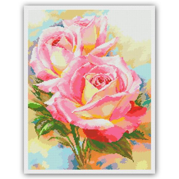 Sonho Cor de Rosa - Gráfico Ponto Cruz