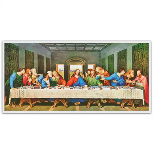 A Última Ceia de Davinci - Gráfico Ponto Cruz - Arquivo digital