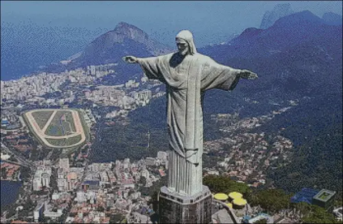 Cristo Redentor - Gráfico Ponto Cruz