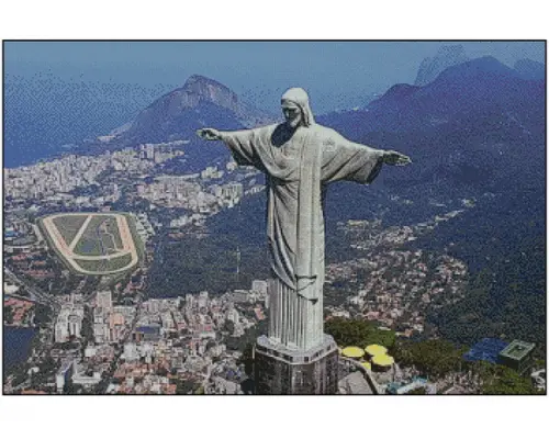 Cristo Redentor - Gráfico Ponto Cruz