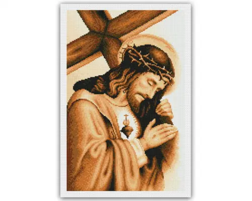 Jesus e a Cruz - Gráfico Ponto Cruz