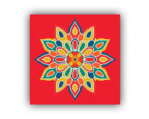 Mandala 01 - Gráfico Ponto Cruz