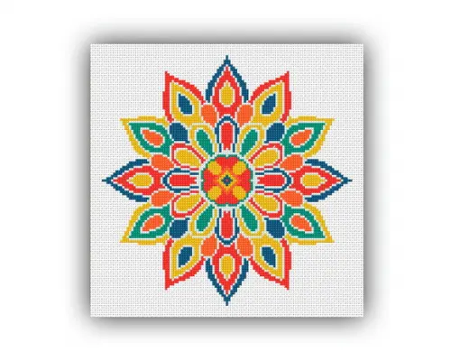 Mandala 01 - Gráfico Ponto Cruz