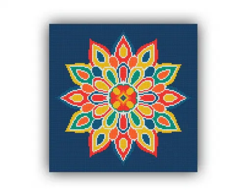 Mandala 01 - Gráfico Ponto Cruz