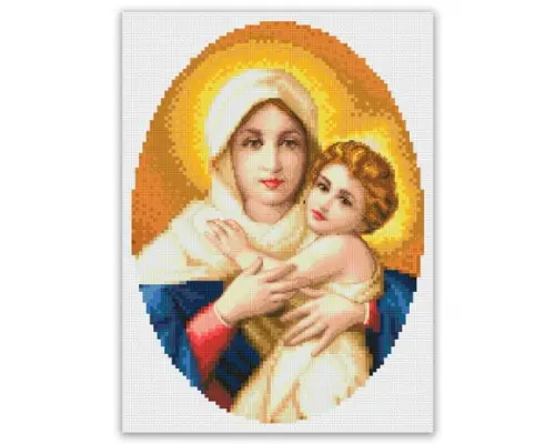 Maria e Jesus Menino - Gráfico Ponto Cruz