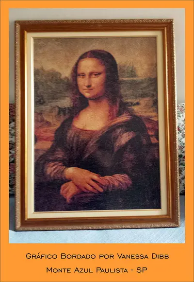 Mona Lisa - Gráfico Ponto Cruz
