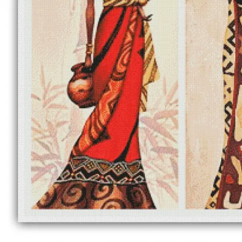 Mulheres Africanas - Gráfico Ponto Cruz