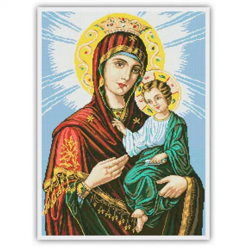 Nossa Senhora e Jesus Menino - Gráfico Ponto Cruz