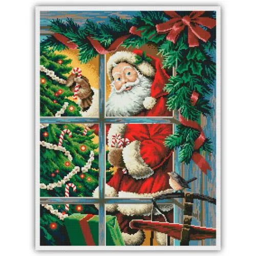 Papai Noel - Gráfico Ponto Cruz
