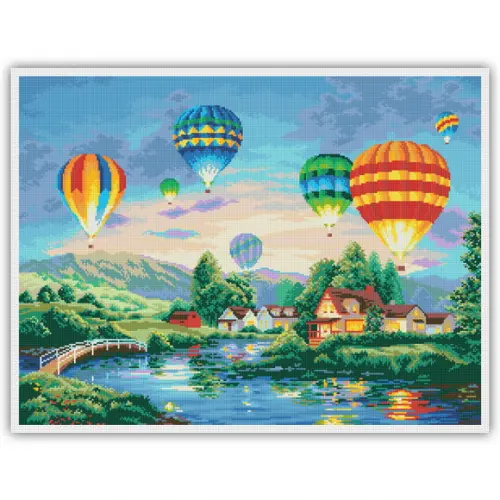 Passeio de Balão - Gráfico Ponto Cruz