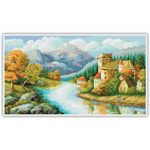 Povoado nas Montanhas - Gráfico Ponto Cruz