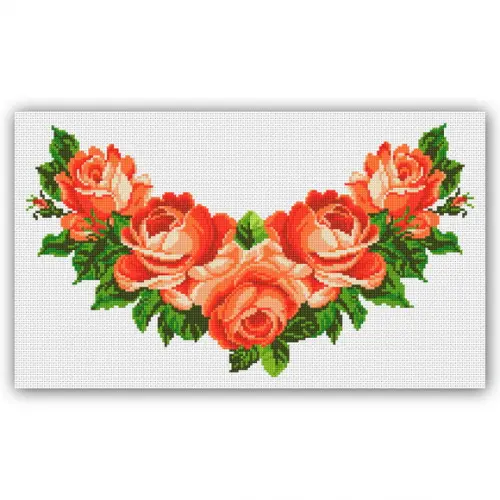 Rosas - Gráfico Ponto Cruz