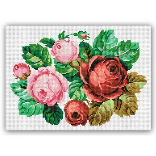 Rosas - Gráfico Ponto Cruz