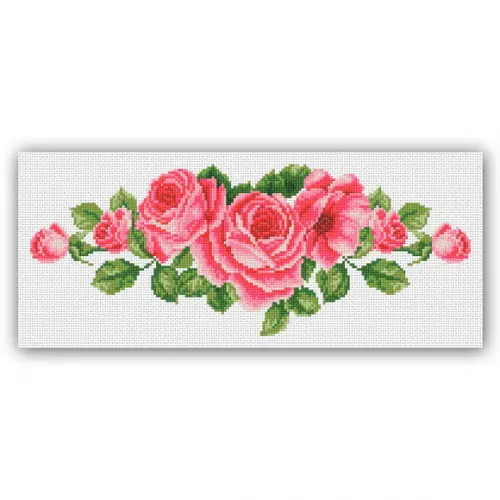 Rosas - Gráfico Ponto Cruz