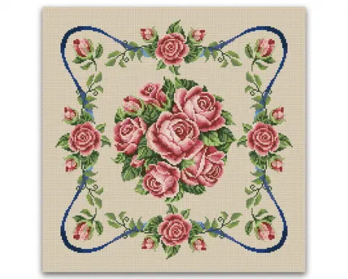 Rosas - Gráfico Ponto Cruz