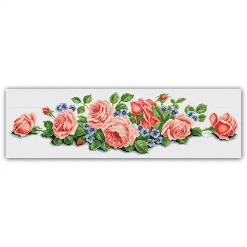 Rosas - Gráfico Ponto Cruz