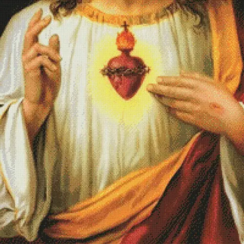 Sagrado Coração de Jesus #t2 - Gráfico Ponto Cruz