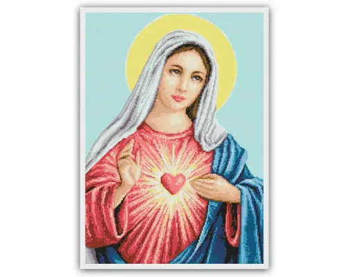 Sagrado Coração de Maria - Gráfico Ponto Cruz