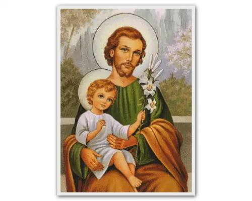 São José e Jesus - Gráfico de Ponto Cruz - Arquivo digital