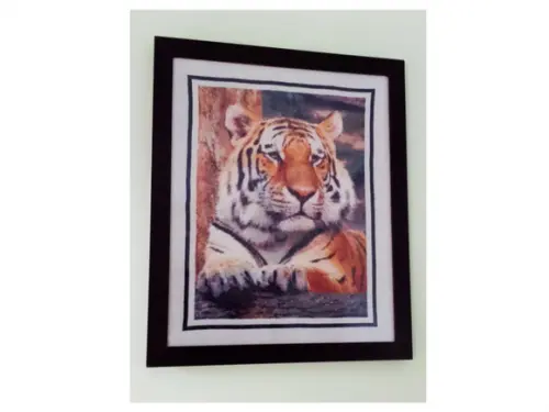 Tigre de Bengala - Gráfico Ponto Cruz