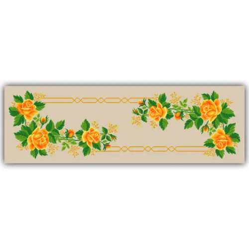 Toalha com Rosas - Gráfico Ponto Cruz