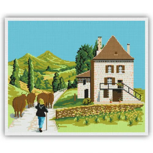 Vida no Campo - Gráfico Ponto Cruz